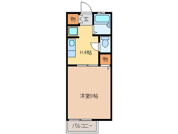 阿漕駅 徒歩24分 1階の物件間取画像